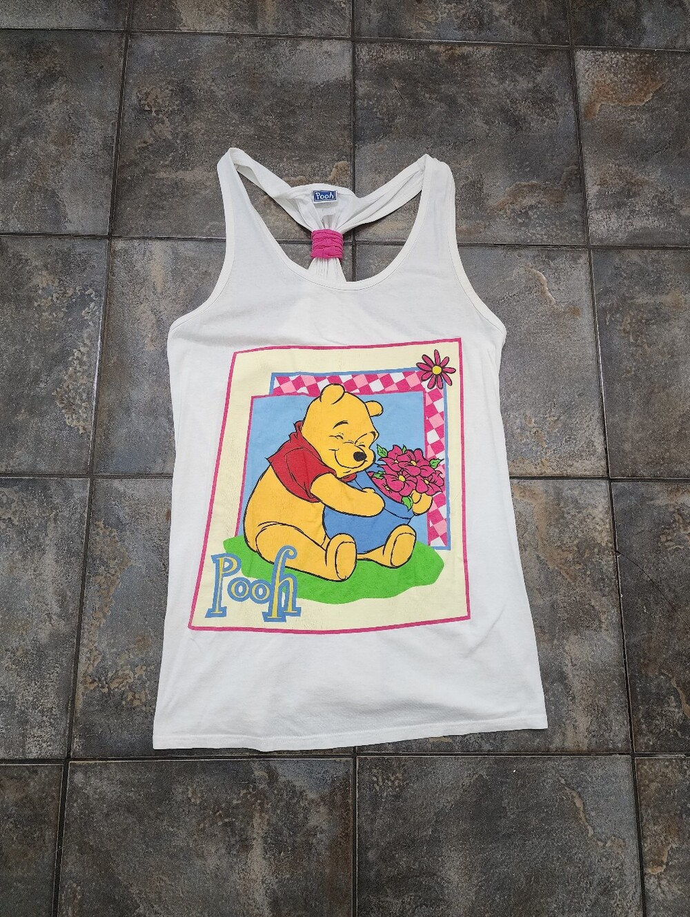 Vintage 90s Winnie The Pooh Women's One Size Fits All Disney Sleeveless Tank Top